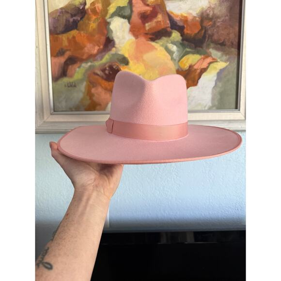 [Modern] Ladies Lack of Color Light Pink Cowboy Hat - Size 55cm (S) - Picture 1 of 7